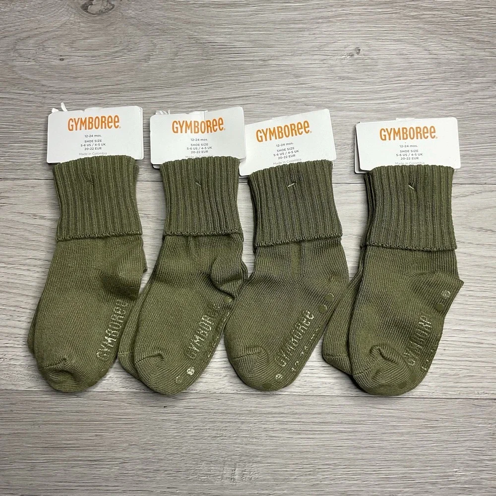 Gymboree‎ Basic Green Boys Size 12-24 M Socks NWT